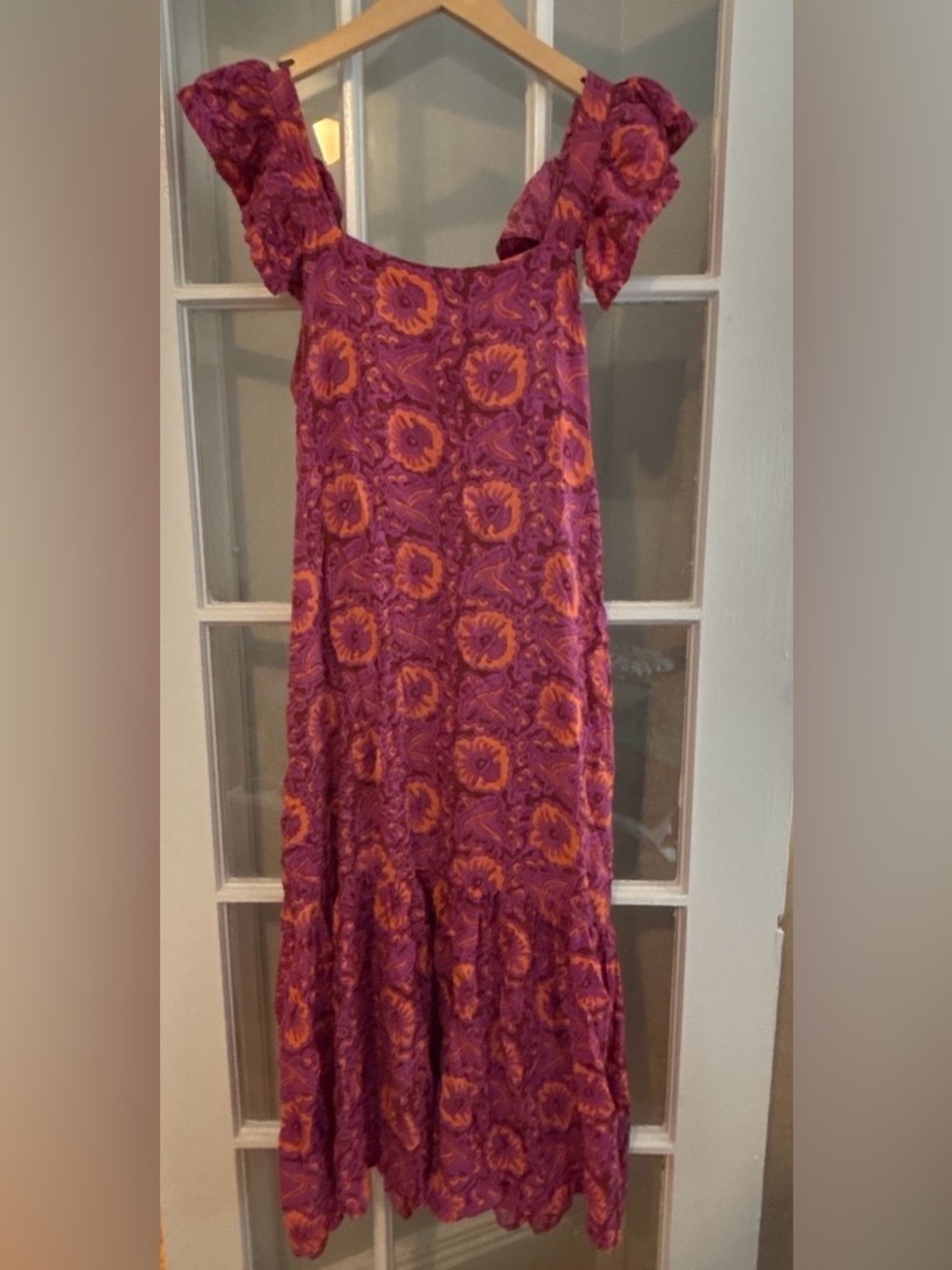 Pink and Orange Tiered Maxi Dress - House of Harlow